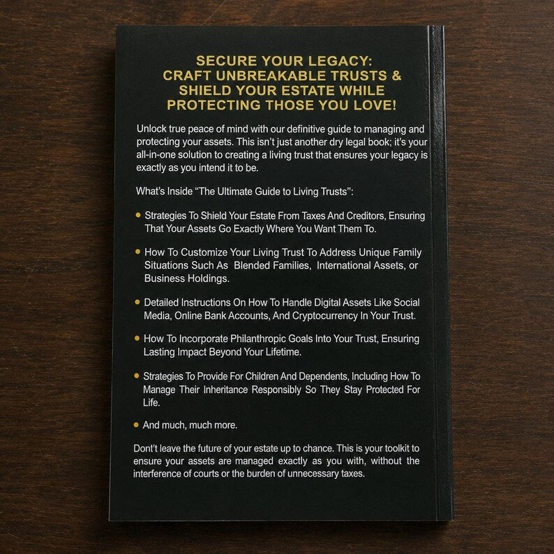 The Only Living Trusts Book You'll Ever Need 2026 Edition | Living Trust Guide | Estate Planning Book | Avoid Probate & Protect Heirs